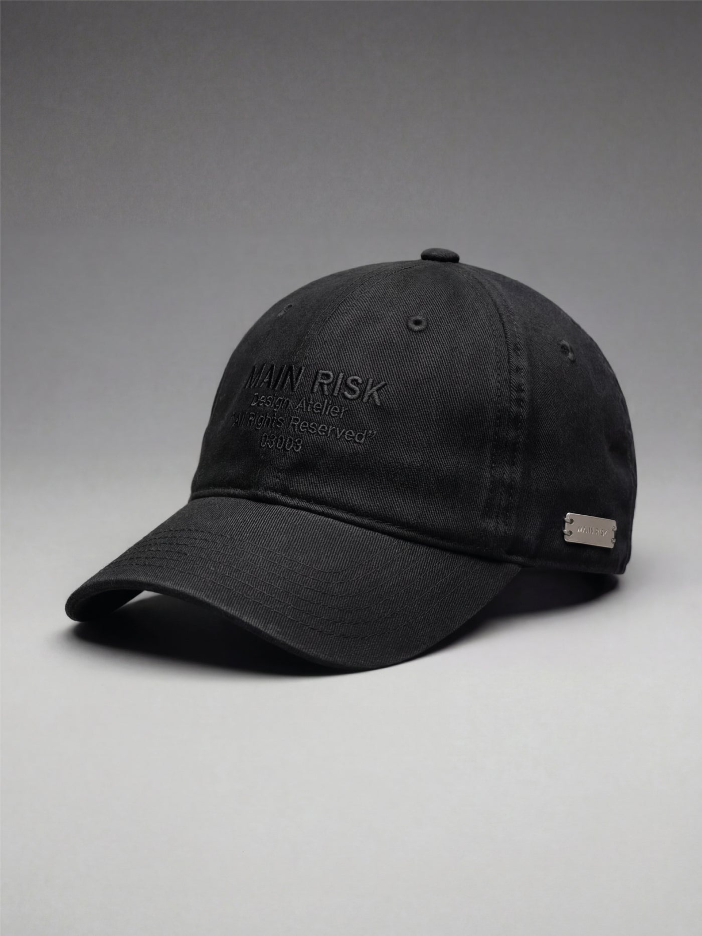 MAIN RISK ATELIER CAP BLACK