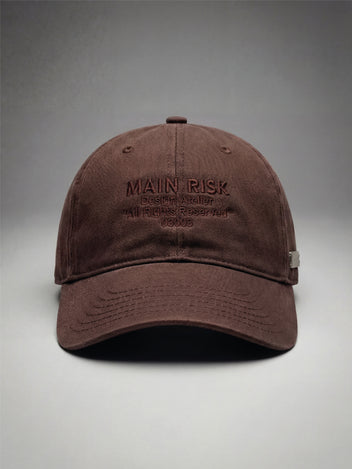 MAIN RISK ATELIER CAP BROWN